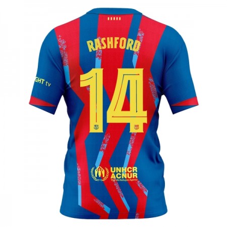 Jalkapallo Peliasut FC Barcelona Rashford 14 Neljäs Pelipaita 2025-26 Lyhythihainen